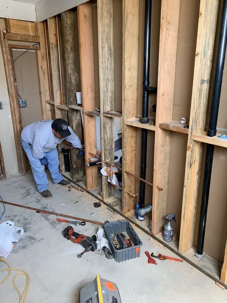 Commercial rough-in plumbing for Trenchless Sewer Repair in Gainesville